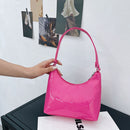 Fashion Women Casual Solid Color Patent PU Leather Hobos Shoulder Underarm Bag