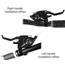 Black Durable 3 Speed Speed Set Bike Accessories Brake Shifter Sets V-Brake