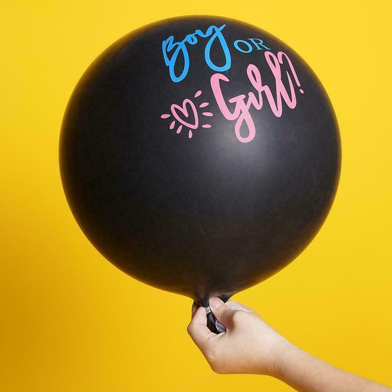36inch Girl or Boy Gender Reveal Latex Confetti Balloon Baby 8U7Y Party M5E1