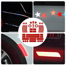 Reflective Helmet Bicycle Stickers Night Safety Reflective Decals for Motorbike