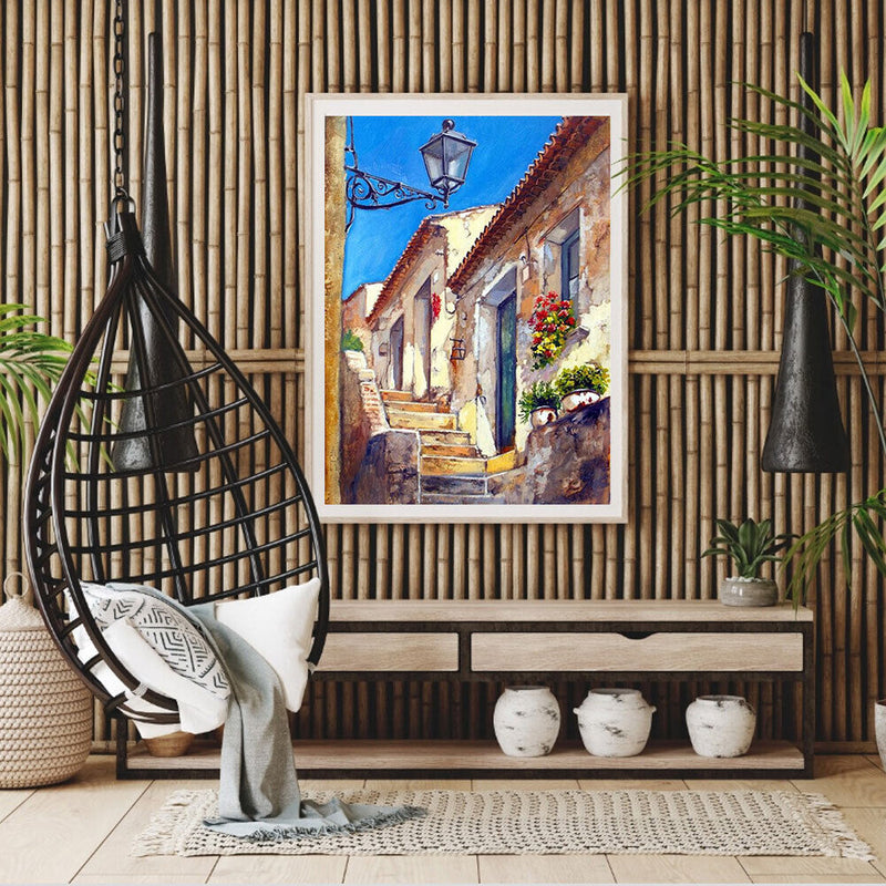 House Stairs Oil Paint By Numbers Kits DIY Wall Picture Craft Home Decorations