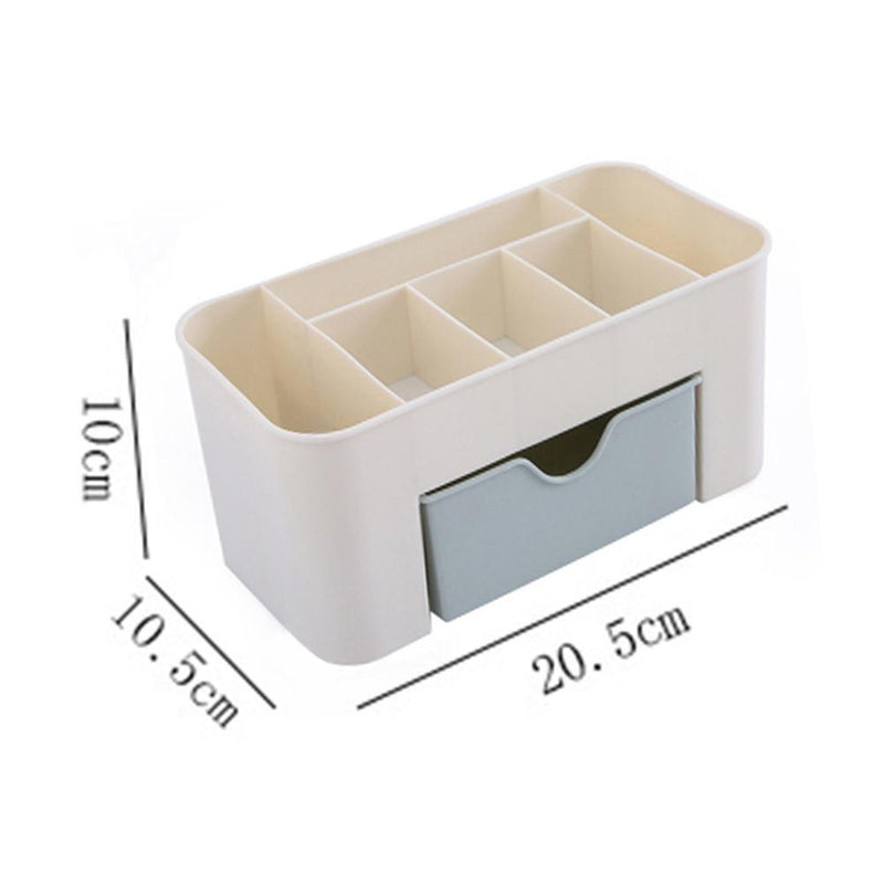 Plastic 6 Grids Cosmetic Storage Box Drawer Sundry Jewelry Stationery Organiz