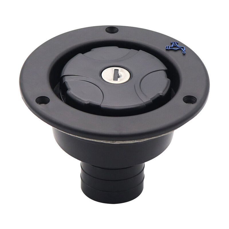 Automobile Car Fresh Water Fill Hatch RV Boat Camp Filler Lockable Inlet Fi