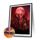 5D DIY Full Drill Diamond Painting Moon Scenery Pattern Cross Stitch Ornament