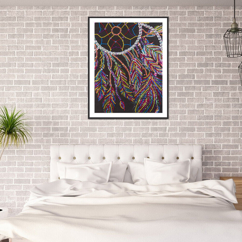 5D Diamond Painting Kit DIY Beaded Dreamcatcher Partial Special Shape Drill Arts