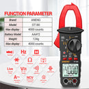 ST180 4000 Counts Digital Current Clamp Meter NCV Multimeter Tester (Red)
