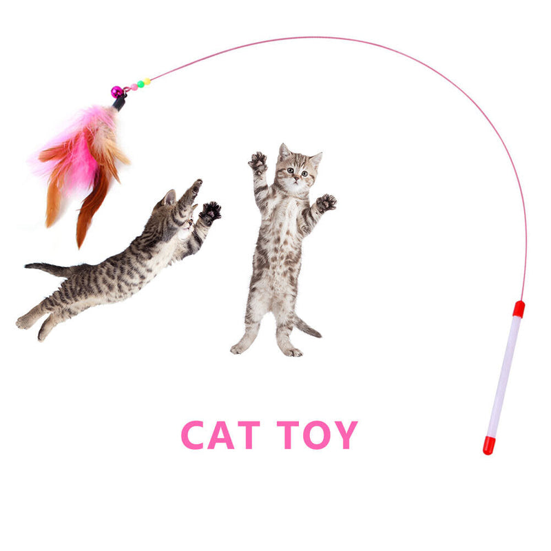 21pcs Funny Cat Toys Combination Set Feather Teaser Tunnel Interactive Playing