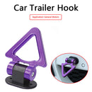 Decorative Car Trailer Hook Racing Triangle Style Bumper Tow Hook (Purple) Newly