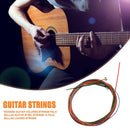 12x Acoustic Guitar Strings Multicolor Folk Classic Guitar Steel Wire Strings