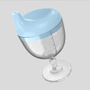 Baby Goblet No Spill Baby Sippy Cup Wine Glass for Baby Kid Party (Blue) Newly