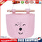 One Layer Pocket Canvas Storage Bag Back Door Wall Hanging Bag (Pink)