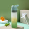 #A 650ml Spray Water Bottle Large Capacity Portable Cool Summer Outdoor Bike Spo