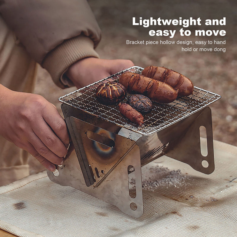 Detachable Camping Grill Foldable Mini Stove Portable Folding BBQ Supply Newly