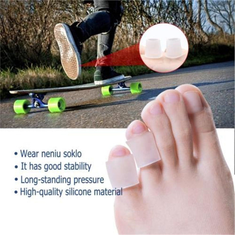 Foot Care Toe Gel Protector Silicone Bandage  Finger Sleeve Tubes Corn Cushion