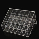 24 Trapezoid Clear Makeup Display Lipstick Case Cosmetic Organizer Holder