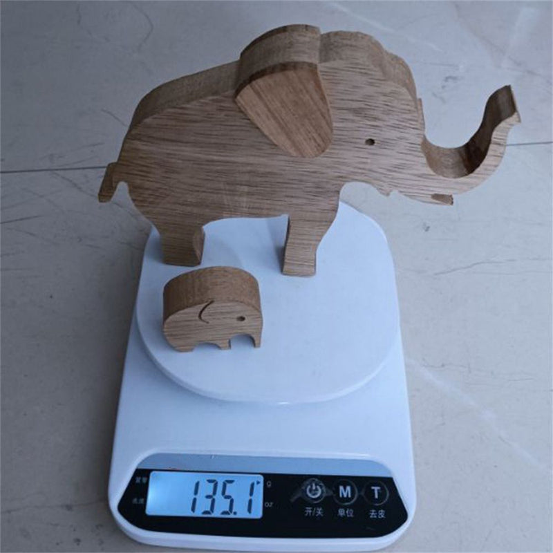 Desktop Elephant Mother And Child Wood Ornaments Mother's Day Elephant Family