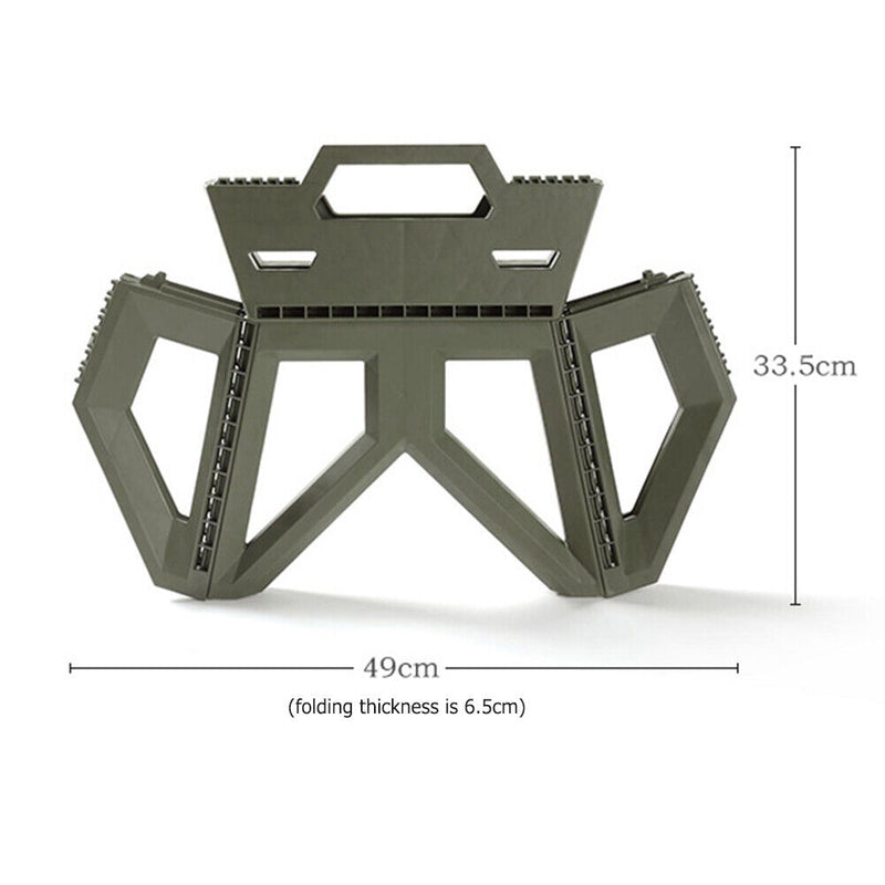 Outdoor Portable Folding Stool Campstool for Adults Children (Army Green) Newly