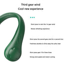 Air Cooling Hanging Neck Fan Leafless Sport Travel Personal Fans (Green)