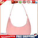 Fashion Women Pure Color Mini Underarm Hobos Bags Top-handle Handbag (Pink)