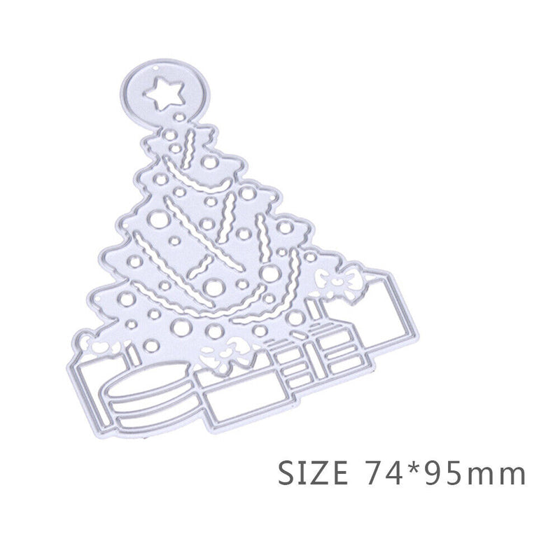 Christmas Tree Cutting Dies Stencils Scrapbook Embossing DIY Craft Card-176