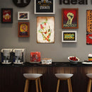 Girl Playing Guitar Metal Plate Tin Sign Plate for Bar Pub Club Iron Painting