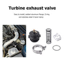 Turbo Blow Off Valve External Wastegate CNC 50mm 35PSI V-Band BOV (Black)