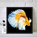 DIY Diamond Goldfish Full Round Drill Mosaic Wall Art Picture of Rhinestone