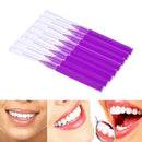 16pcs/Pack I Type Interdental Brushes Dental Cleaning Massage Tool(Yellow)