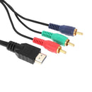 Multi Out Adapter HDMI Male To 3 RCA Video Audio AV Cable VGA Cord Adapter