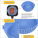 Air Fryer Silicone Pot - Replacement of Parchment Liner Paper (Sky Blue) Newly