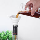 Protable Mini Silicone Foldable Oil Funnel Hopper Kitchen Tool/Nordic White