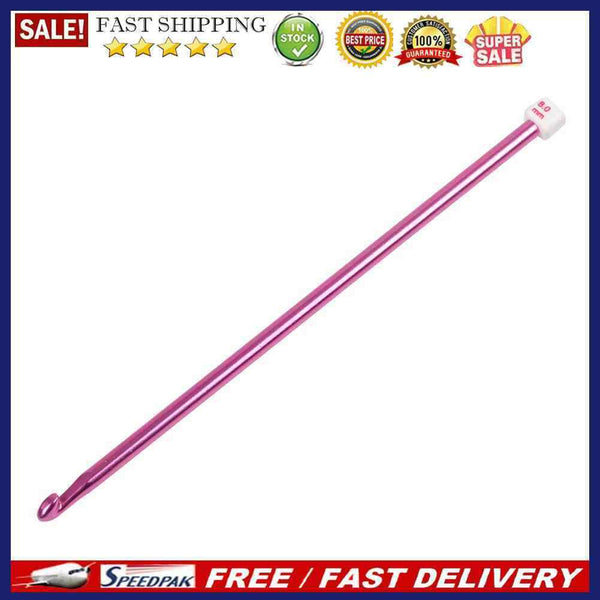 Aluminum Alloy Crochet Hooks Hand Knitted Sweater Scarf Sewing Needles (8mm