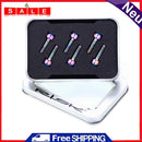 RISK 6pcs M5x16/18mm Titanium Stem Screws Bolt Bicycle Bike MTB Handleable Screws