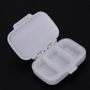 3 Grids Portable Pill Box Medicine Jewelry Storage Case Container(White)
