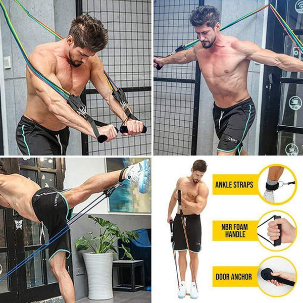 Expander Elastic Band Fitness Equipment Resistance Bands Latex Pull Rope
