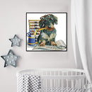 DIY Dog Animal Cross Stitch 11CT Counted Partial Embroidery Kits Artworks C