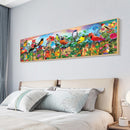 Drill Point Handcraft DIY Fence Birds Full Diamond Painting Canvas Mosaic Kit