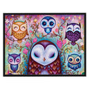 Full Embroidery Owl Pattern Stamped Canvas 11CT DIY Cross Stitch Kits Home Decor