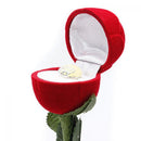 Gift Flower Valentine's Jewelry Box Display Ring/Earrings/Pendant Red Rose