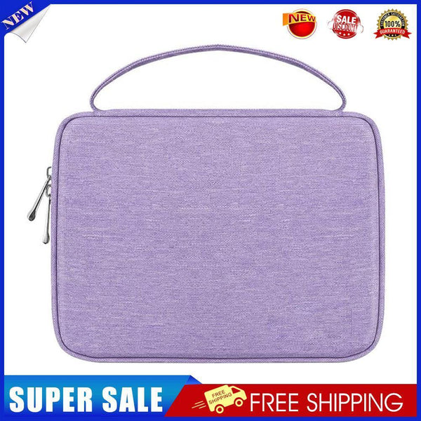 Portable Watch Band Organizer Storage Bag USB Cable Travel Handbag (Purple)