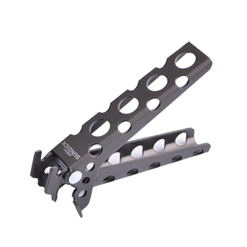 Camping Anti-Scald Pot Pan Bowl Gripper Outdoor Handle Holder Clip (Grey)