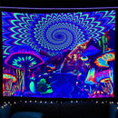 Fluorescent Tapestry Colorful Mushroom Wall Hanging Bedroom Living Room Dec