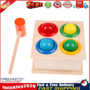 Wooden Ball Hammer Box Children Early Learning Educational Toys Newly