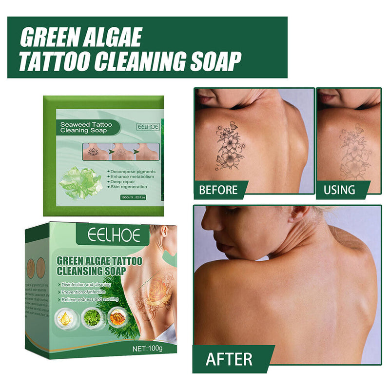 Tattoo Cleaning Liquid Soap Soothing Solution Pigment Green Soap Skin Clean