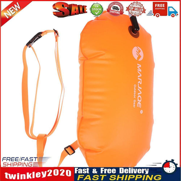 Inflatable Swimming Float Air Dry Bag PVC Buoy Water Sport Bag (Orange) Newly