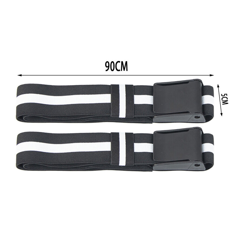 2x BFR Fitness Occlusion Bands Weightlifting Hip Building Blood Restriction Belt