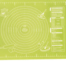 Rolling Dough Baking Mat Silicone Pizza Cake Maker Pad (Green 45x60cm) Newly