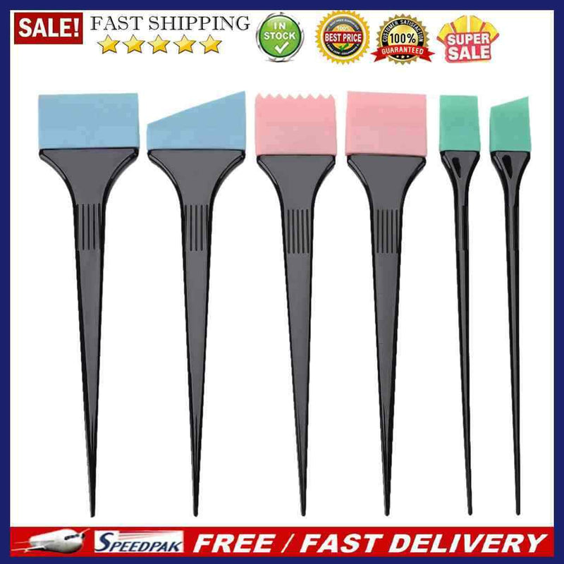 6pcs/Set Hair Dyeing Brushes Spatula Coloring Comb Kit Barber Styling Tool