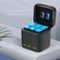 3 in 1 Charging Set Storage Battery Charger Charging Box for GoPro Hero 9 Action