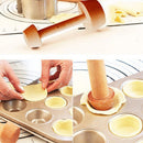 DIY Egg Tart Tamper Double Side Wooden Cake Pusher Baking Shaping Egg Tart